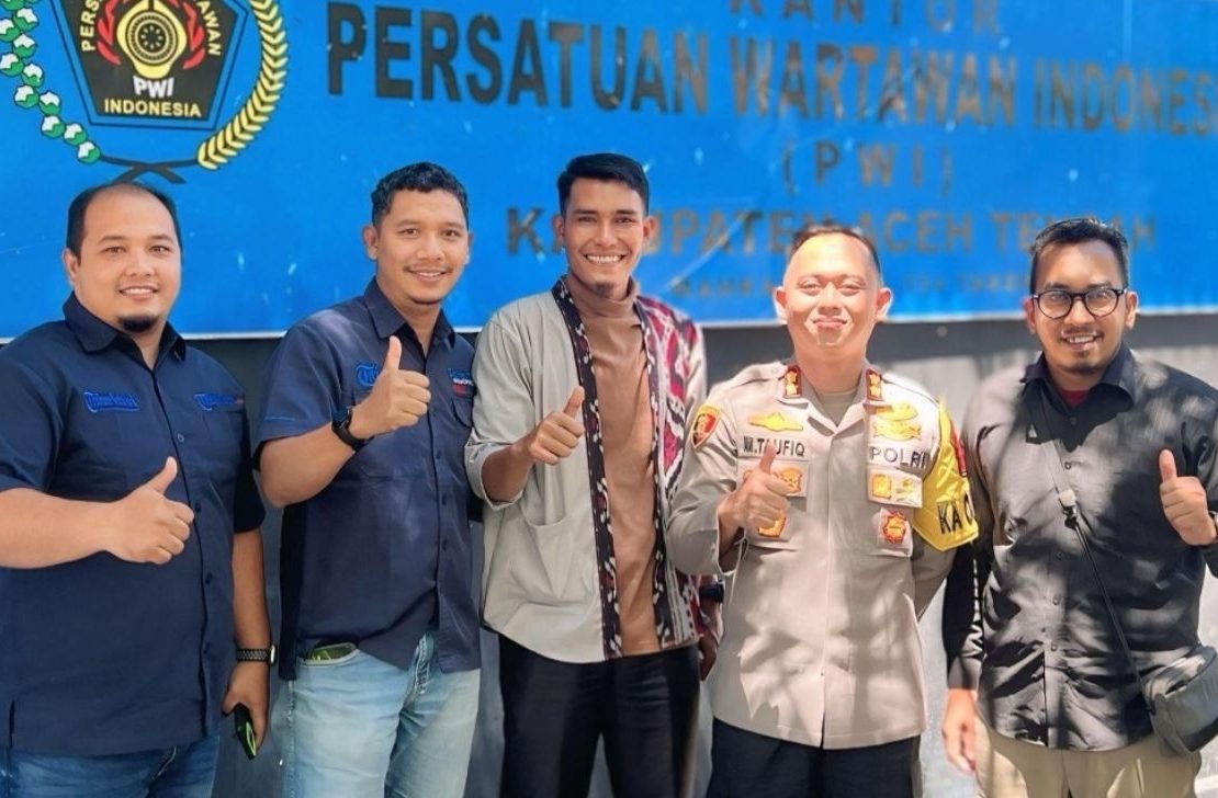 Kapolres Aceh Tengah Sambangi PWI, Bangun Sinergi Demi Demokrasi Sehat